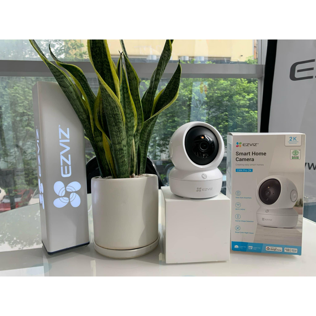 Camera Wifi Ezviz C6N 2K 3Mpx- xem và đàm thoại 2 chiều trên điện thoại - có nút bấm cảm ứng trên camera để gọi về app -Hàng chính hãng