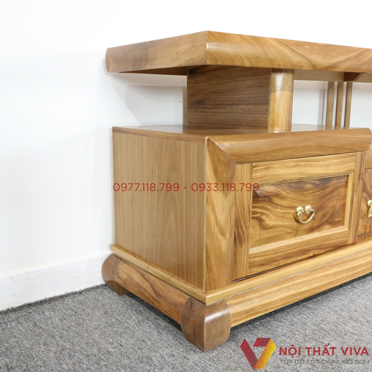 Kệ Tivi Gỗ Hương Xám Kiểu Nhật Đẹp Giá rẻ
