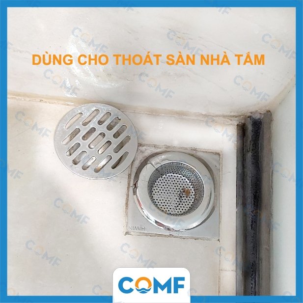 Combo 2 Chiếc Lọc Rác Inox Bồn Rửa Chén Chặn Rác Inox Chậu Rửa Bát COMF Size L 11.3cm Inox 201 Siêu Bền 2 Mặt Mạ Bóng Chất Lượng Cao – Hàng Nhập Khẩu