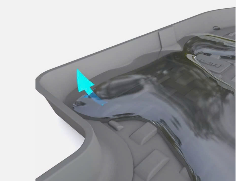 Thảm lót sàn ô tô nhựa TPE Silicon hyundai Tucson 2021+ Black Nhãn hiệu Macsim