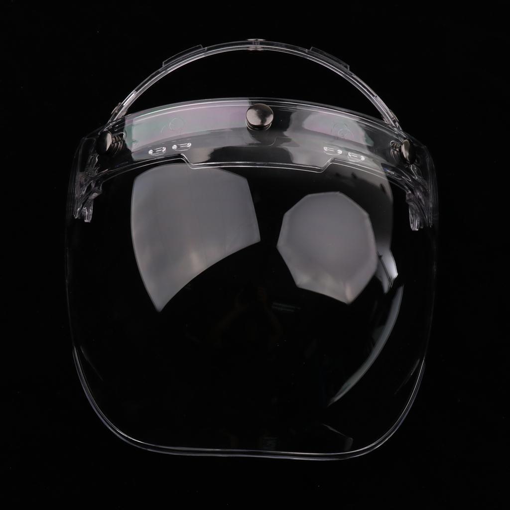 Motorbike 3-Snap Bubble Wind Visor for Clear&Dark Smoke