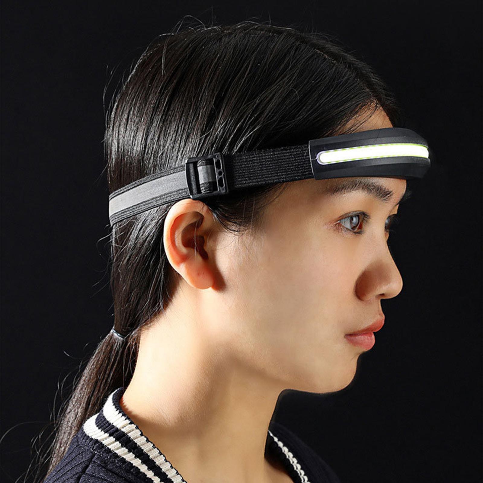 COB headlight Adjustable  Flashlight for  Running Cycling Camping ,