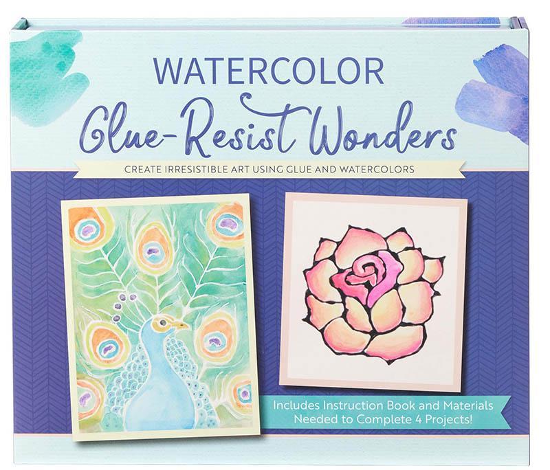 Watercolor Glue-Resist Wonders