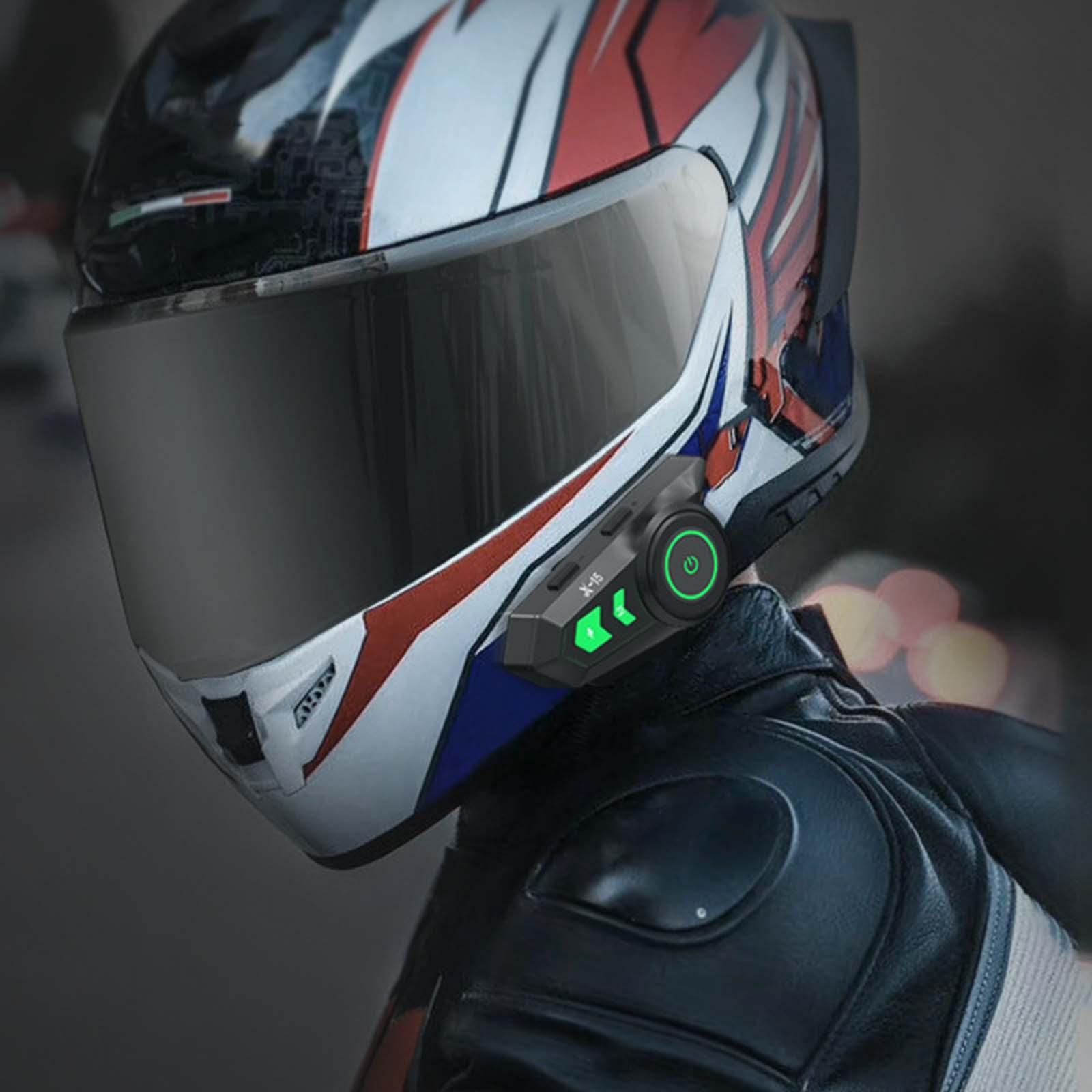 Headset  Earphone Auto Answer Incoming Calls Motorcycle V5.0 Headset  Audio System for Half/Open Face  Riding