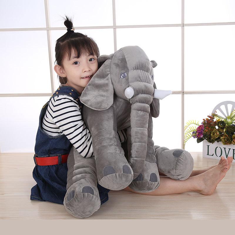60 cm gối bé elephant shaped bé trẻ em đồ chơi gối bảo vệ đầu ngủ cushion trẻ sơ sinh trẻ sơ sinh ảnh voi túi