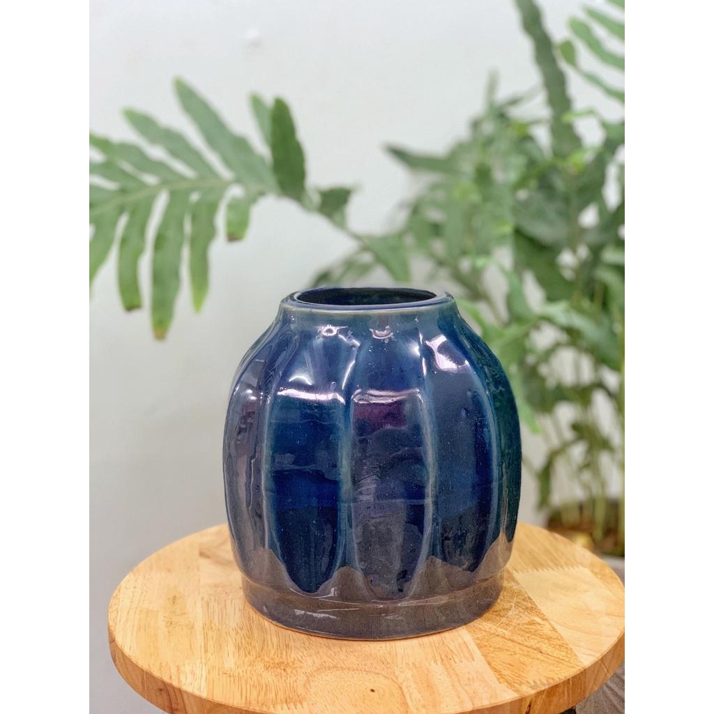 Bình hoa cỡ nhỏ, dáng tròn các màu - Bình hoa gốm, Lọ hoa Decor Trang Trí - Gốm Xuất Khẩu