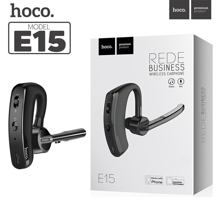 Tai Nghe Bluetooth Dành Cho Hoco E15 V4.1, Vật Liệu Cao Cấp, Sang Trọng, Nhỏ Gọn, Chắc Chắn, Thoải Mái, Ổn Định Khi Sử Dụng - Hàng Chính Hãng.