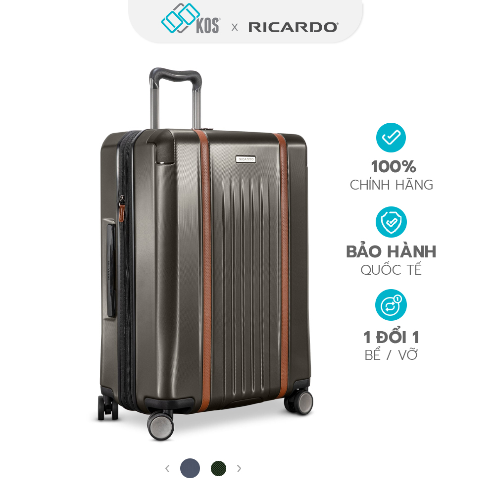 Vali du lịch Ricardo Montecito 2.0, vali size 25, chính hãng, thương hiệu Ý, bảo hành quốc tế, 1 đổi 1