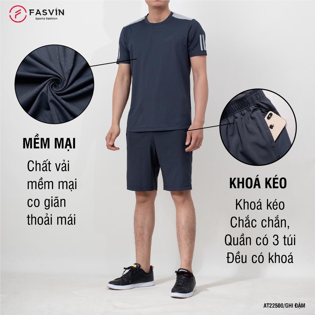 Bộ Quần ÁoThể Thao Nam FASVIN AT22500.HN Hàng Nhà Máy Chất Liệu tốt Phom Dáng Đẹp