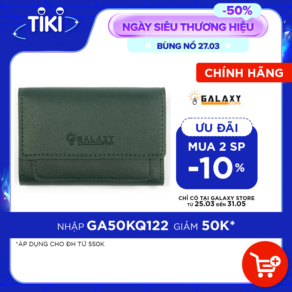 Ví Nữ Cầm Tay Gấp Gọn Để Tiền Thẻ Galaxy Store GVNUB04 - Hàng Chính Hãng