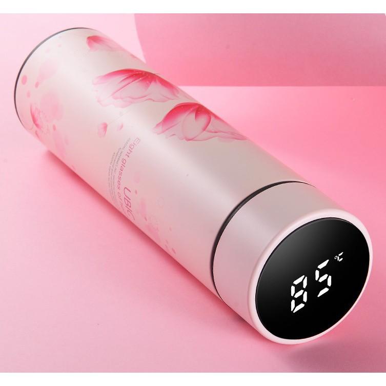 Bình Giữ Nhiệt 500ml Nắp Cảm Ứng Nhiệt Độ mẫu mới- đèn led cao cấp Q038B