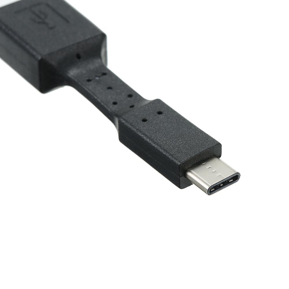 Type C to USB 2.0 Convert Connector Charging Data Sync Male to Female Adapter OTG Adapter Black