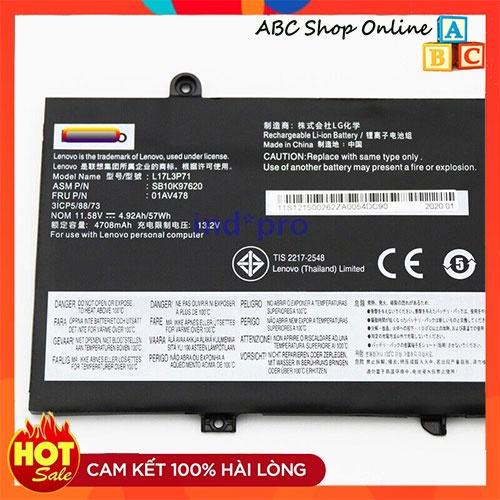 Pin (Battery) Dùng Cho Laptop Lenovo ThinkPad T480s 01AV478 01AV479 L17M3P71 L17L3P71 Original