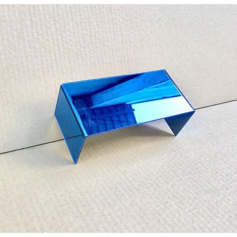 Kệ Mica tráng gương Chữ U, nhiều màu, nhiều kích thước, Dày 3mm - 20x8x10cm