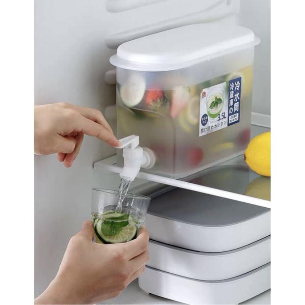 Bình Đựng Nước, Hộp Đựng Nước Có Vòi Chuyên Dụng Để Tủ Lạnh Siêu Tiện Lợi
