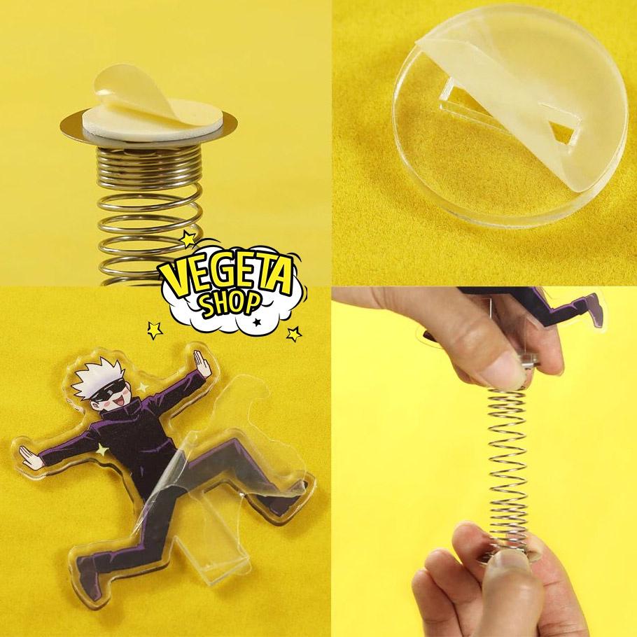 Mô Hình Tượng Standee Acrylic Mica 2 mặt Gojo Satoru Toge Inumaki lò xo lắc lư - Jujutsu Kaisen Chú thuật hồi chiến