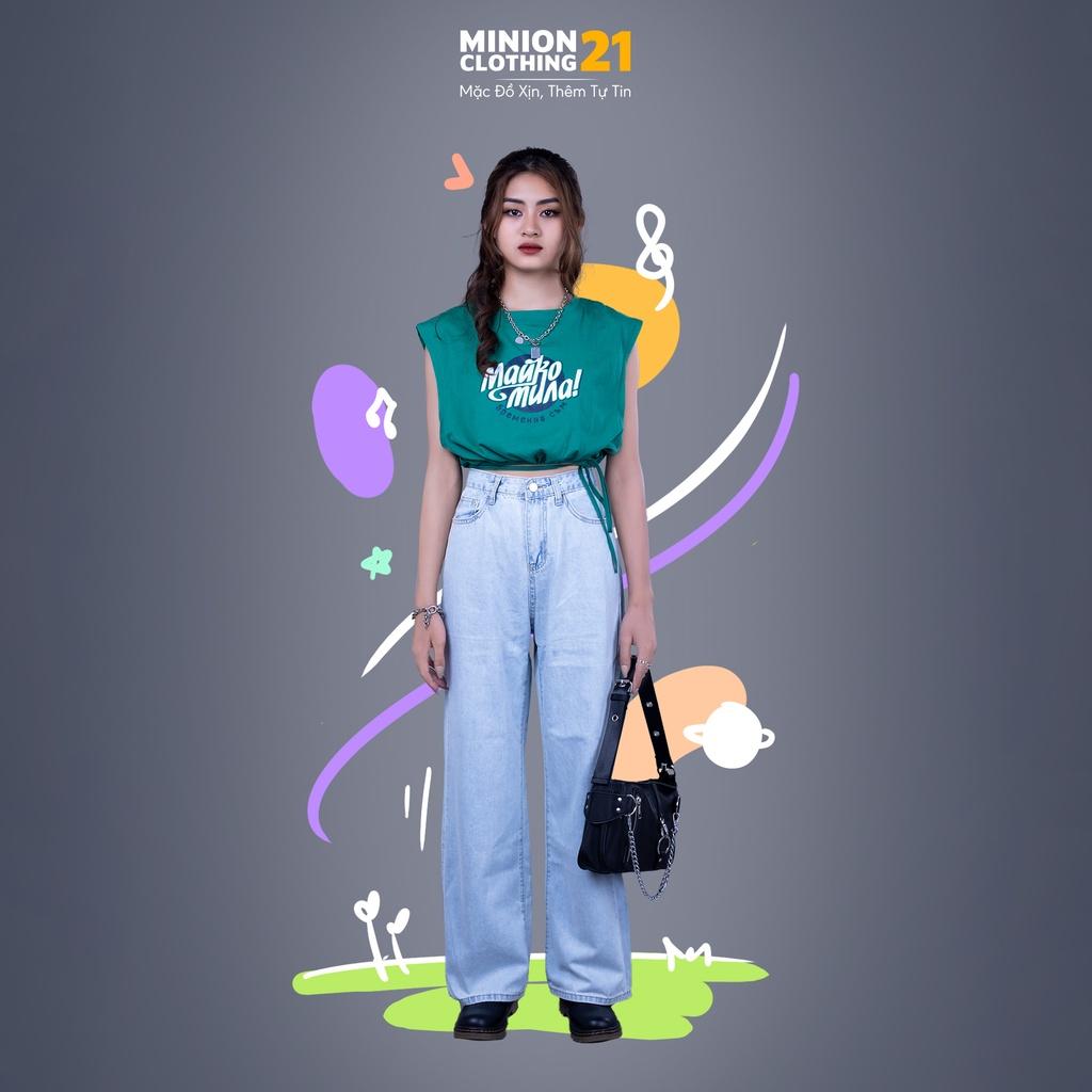 Áo croptop ba lỗ MINION CLOTHING tee dáng ngắn không tay phông Ulzzang Streetwear pull Hàn Quốc vải mềm mịn A3032