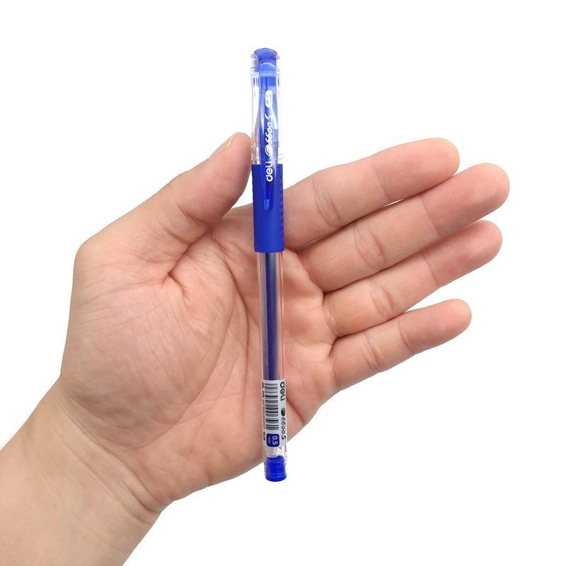 Hộp 12 Bút Gel 0.5 mm - Deli E6600S_XD - Mực Xanh