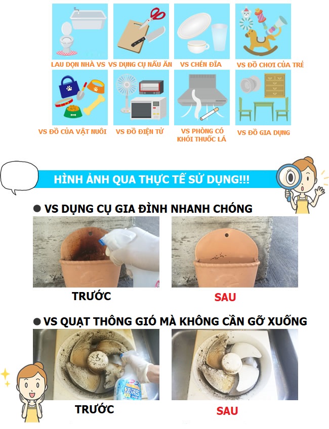 Bình xịt kháng khuẩn lọc sạch không khí và vi khuẩn gây bệnh Nội địa Nhật Bản - Tặng kẹo mật ong Senjaku