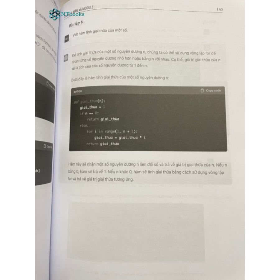 Sách Thành thạo lập trình Python nhờ sử dụng chat GPT như thế nào?