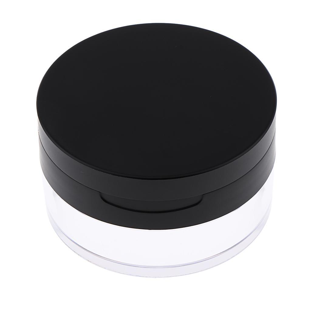 Empty Loose Case Blush Storage Container Talcum Jar Black