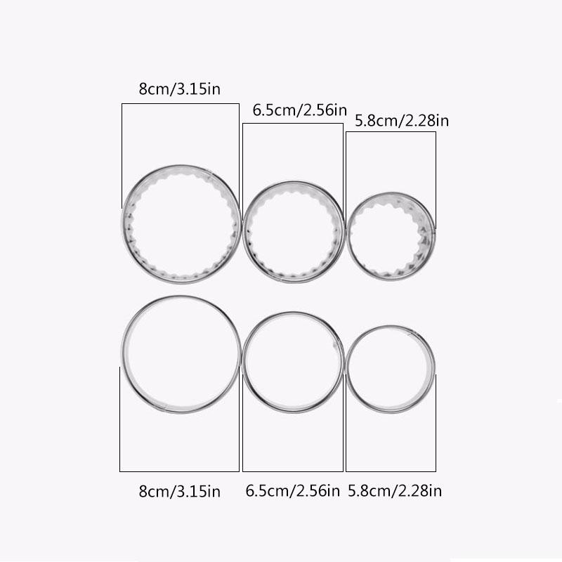 Bộ 3 Khuôn Làm Bánh Xếp Hình Hoa Bằng Thép Không Gỉ
