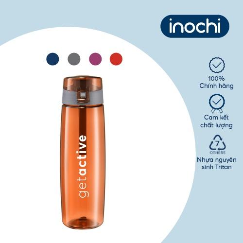 Bình nước thể thao Inochi - Kita Active 700ml màu Xanh chàm/Cam sữa/Ghi sữa/Hồng sen