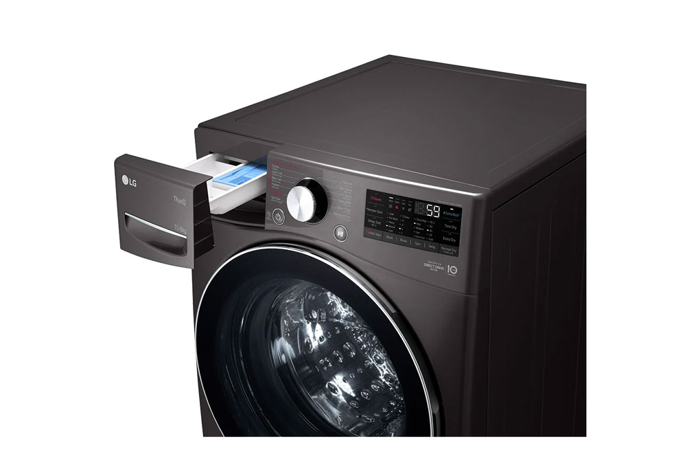Máy giặt sấy LG Inverter 15kg F2515RTGB lồng ngang - Hàng chính hãng - Giao tại Hà Nội và 1 số tỉnh toàn quốc