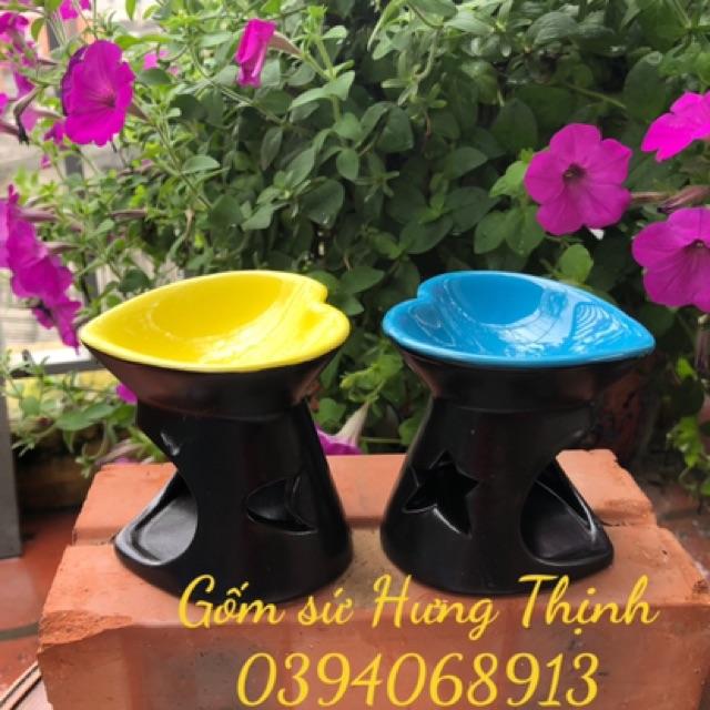Bếp đốt tinh dầu , xả chanh , bồ kết ... tặng 1 nến
