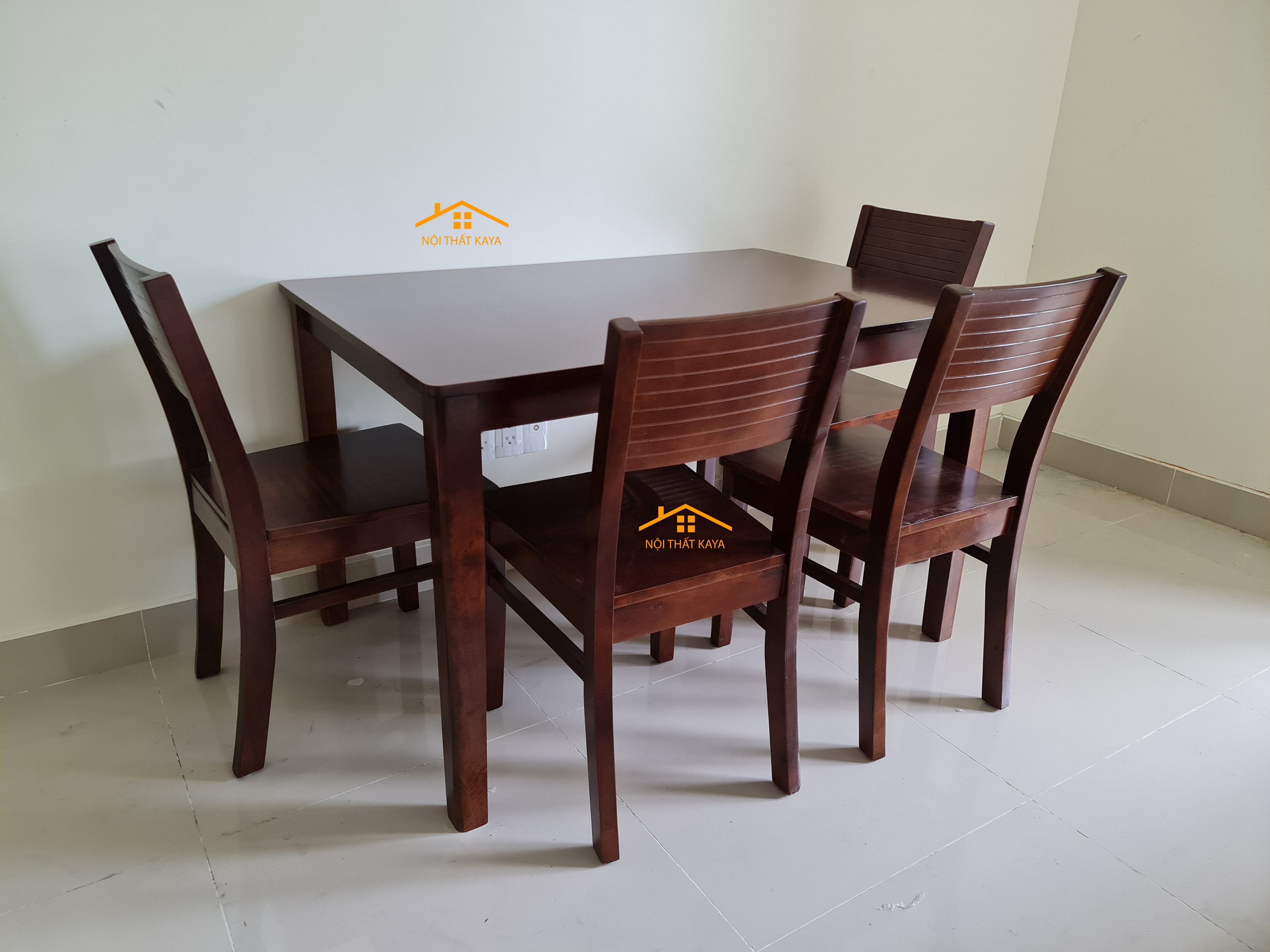 Bộ Bàn Ăn CHERRY 4 Ghế (Trắng)