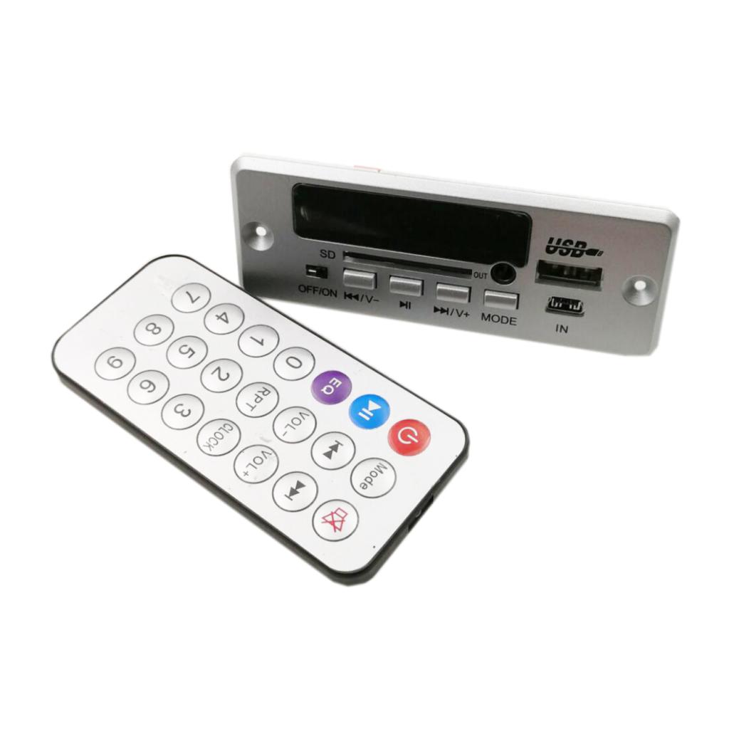 DC5V Wireless MP3 WMA Decoder Board USB TF FM Radio Audio Module For Car 3W Stereo Amplifier Output