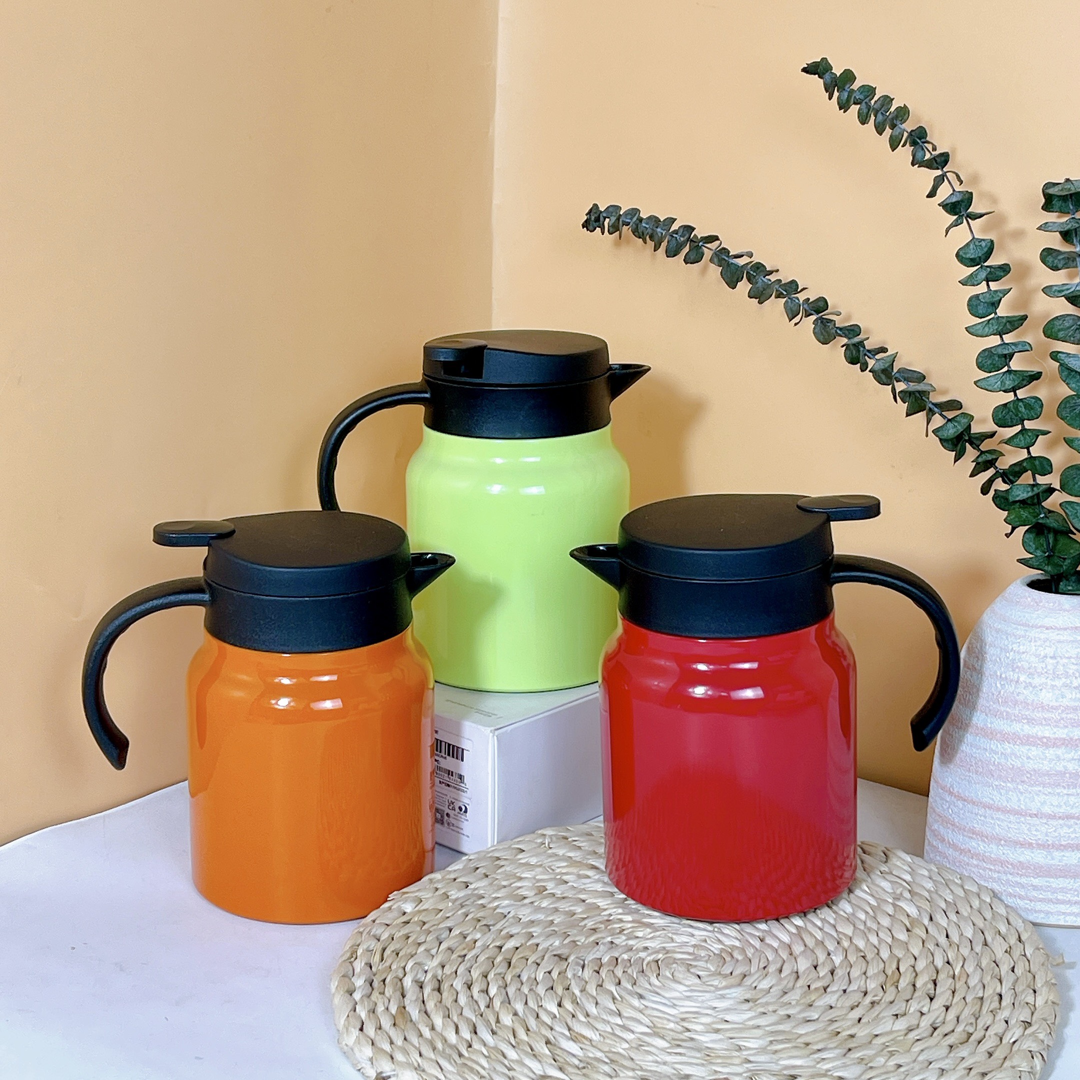 Bình trà giữ nhiệt gốm sứ GOSU dung tích 1000ml