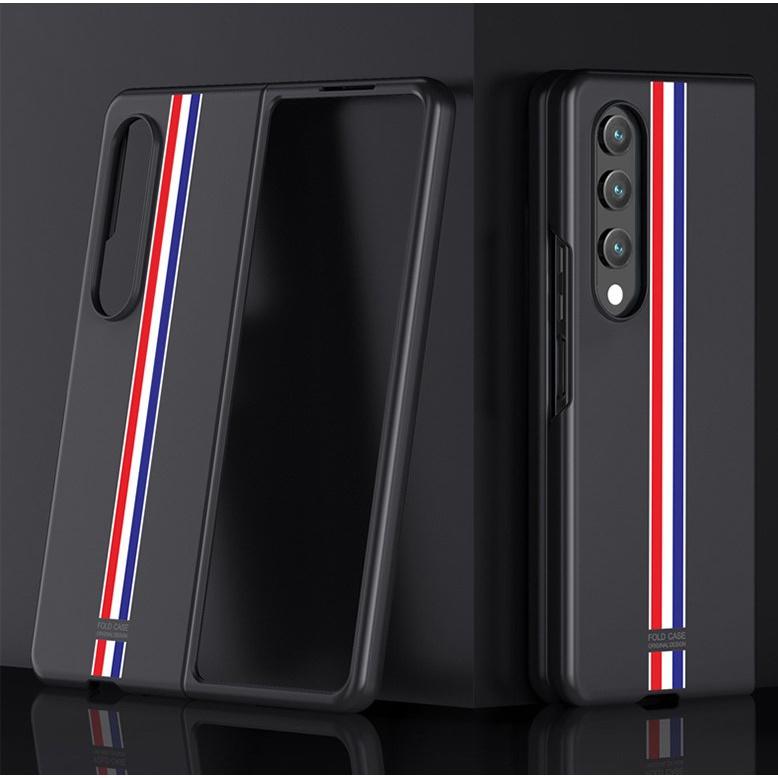 Ốp Lưng Da Họa Tiết Thom Browne Cho Samsung Galaxy Z FOLD 4