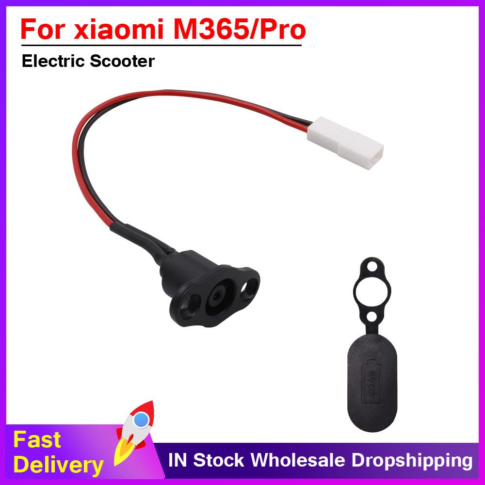 Giao diện đường bộ sạc năng lượng Hố lỗ cho Xiaomi Mijia M365 xe tay ga điện với vỏ cao su màu đen màu đỏ Color: Black