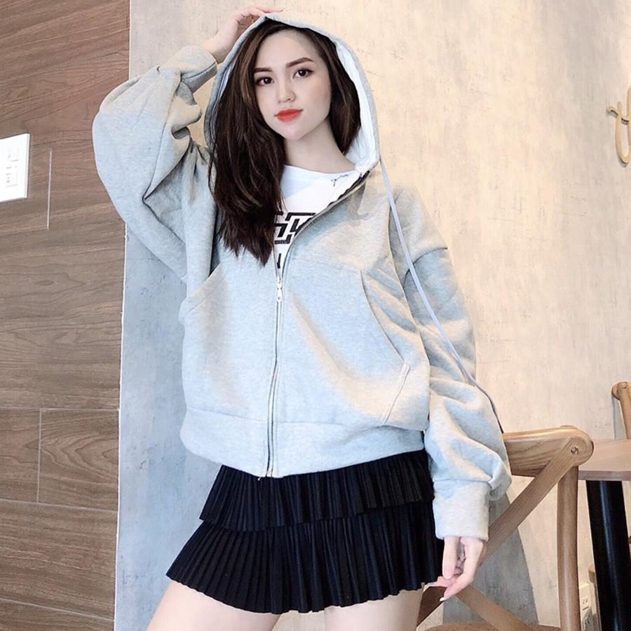 ÁO HOODIE - ÁO KHOÁC NỈ NGOẠI Tay Phồng