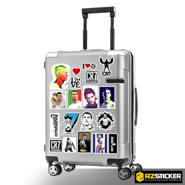 Sticker Ronaldo Set A4 - Hình Dán Cầu Thủ Bóng Đá Cắt Sẵn Dán Laptop Cắt Sẵn Từng Hình