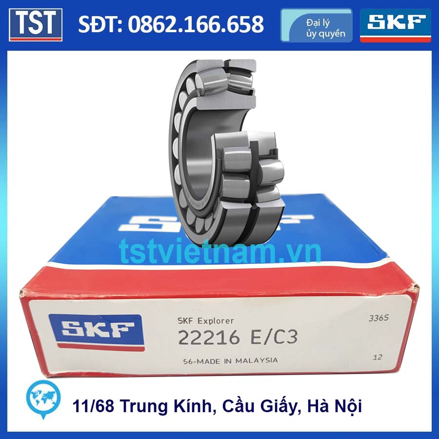 Vòng bi bạc đạn SKF 22216 E/C3