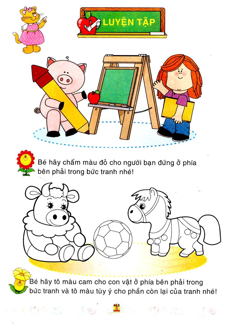 Sách Bé Làm Quen Với Môn Toán - Xác Định Vị Trí