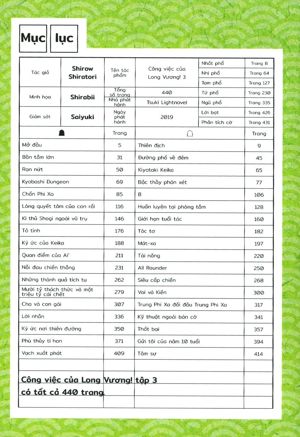 Công Việc Của Long Vương (Tập 3)