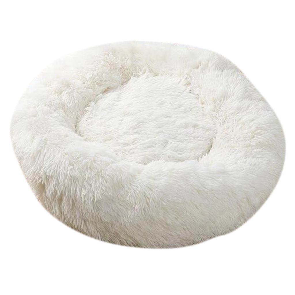 Pet Dog Sleeping Bed Indoor Pet Round Cozy Comfort Bed Nest Pink-40cm