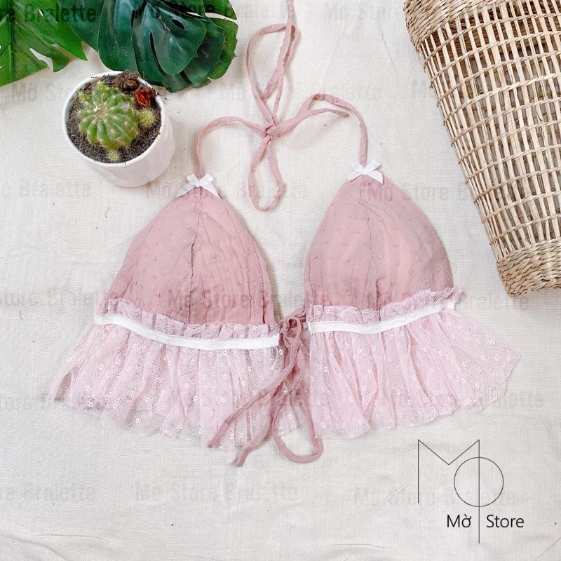 Áo bra hồng đất siêu xinh | MỜ STORE BRALETTE LOLITA