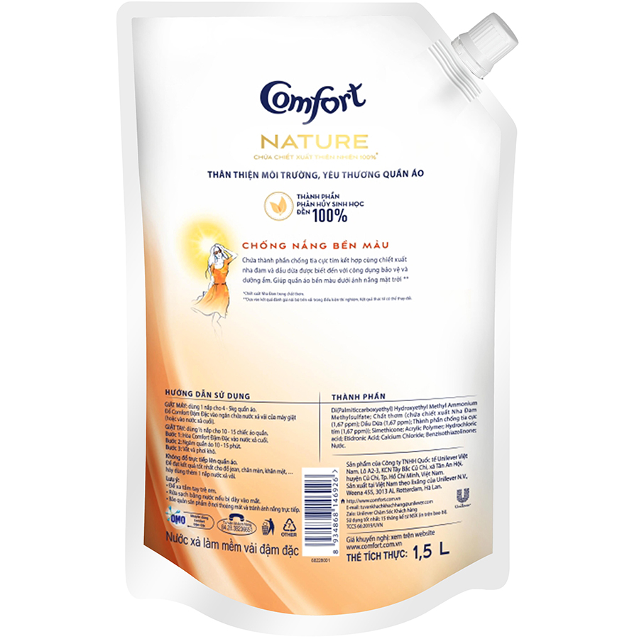 Nước Xả Comfort Chống Nắng 1.5L
