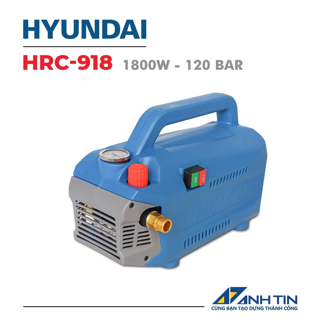 Máy rửa xe cao áp HYUNDAI HRC918 Chính Hãng I Motor cảm ứng từ - Bảo vệ chống giật