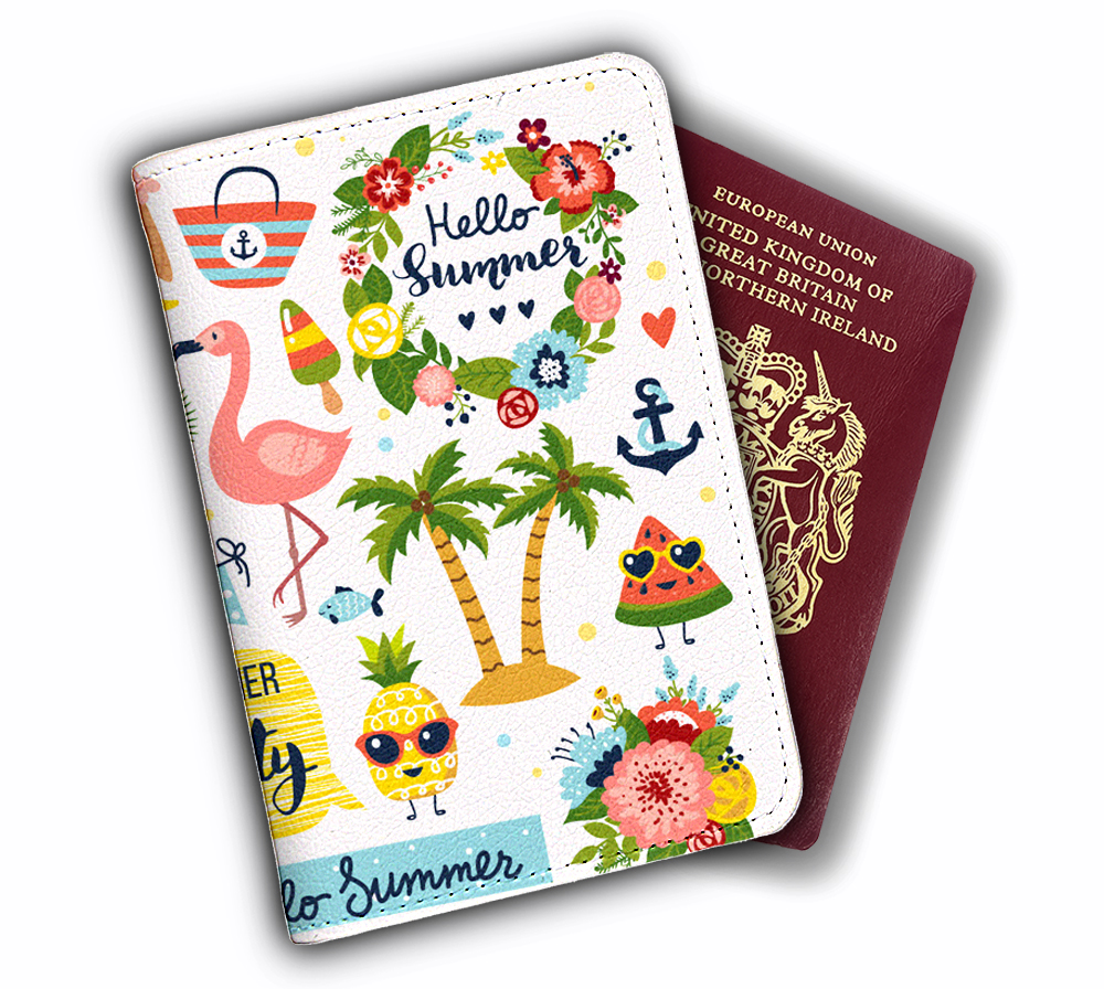 Bao Da Hộ Chiếu Du Lịch TIME TO RELAX - Passport Cover Holder - Ví Passport STormbreaker TRAVEL THE WORLD - ATPP024