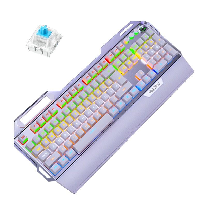 Bàn Phím Chơi Game 104keys Usb 7 Màu Chất Liệu Hợp Kim Nhôm