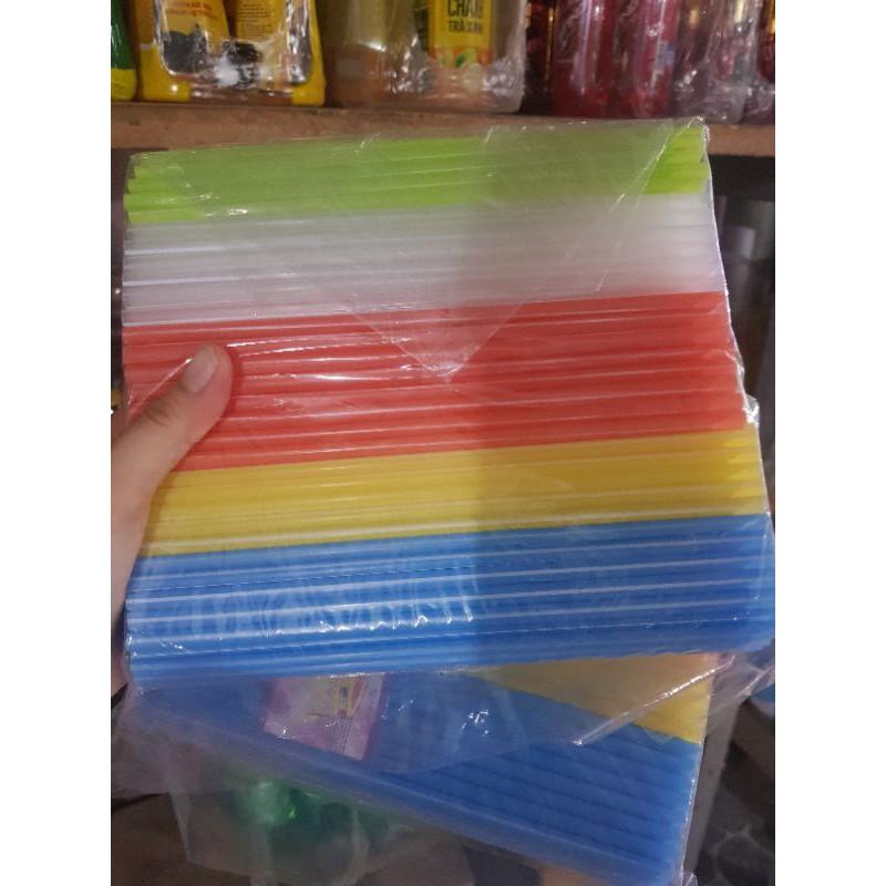Bịch 100gr ống hút nhiều màu