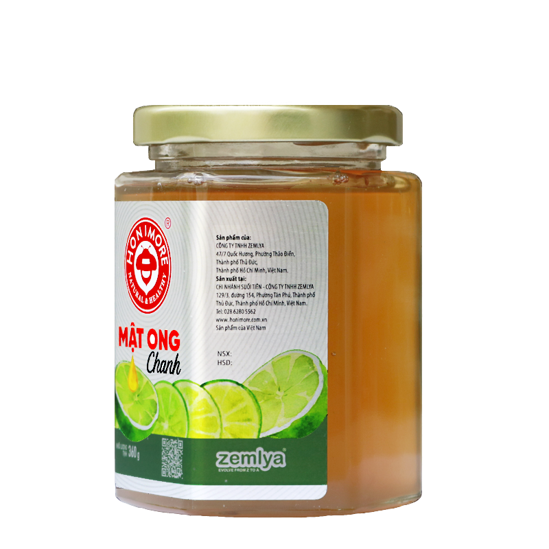 Mật ong Chanh - Rừng Nhiệt Đới 360g - tiện lợi, giúp giảm cân, tăng đề kháng