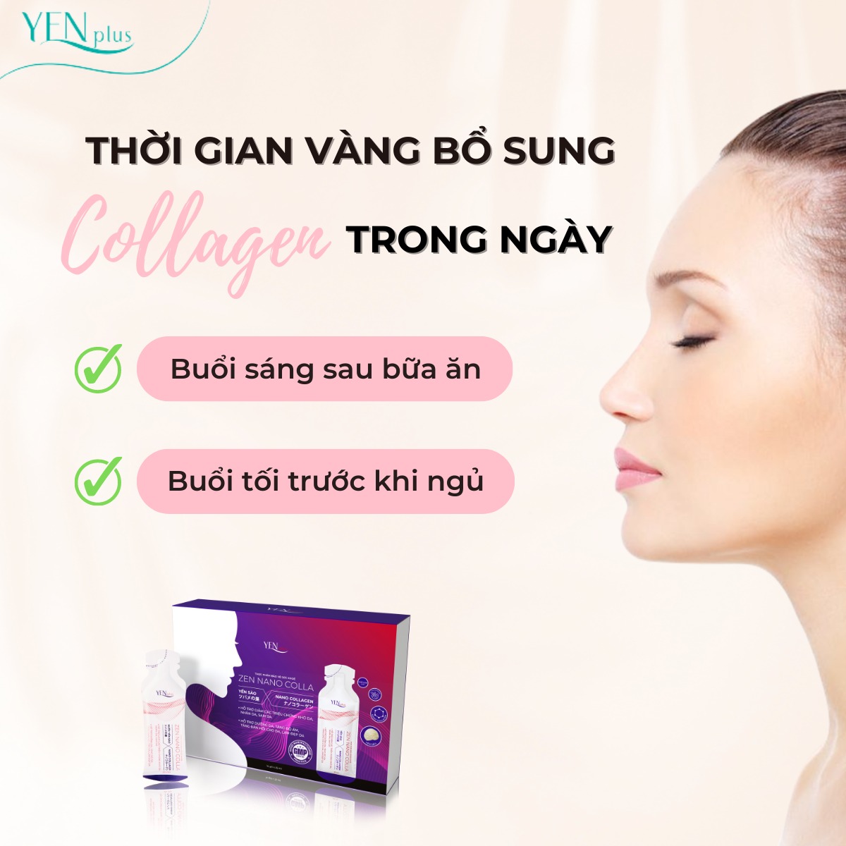 Nước Uống Làm Đẹp Yến Sào Nano Collagen - Zen Nano Colla