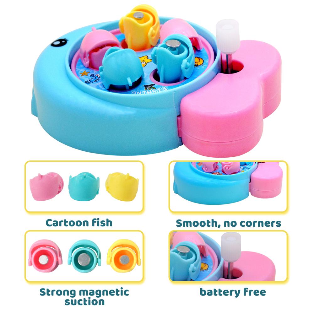 Đồ chơi câu cá di động mini, thiết kế để cuộn lên, dễ thương, tương tác nhỏ, giáo dục ngoài trời, hài hước, quà tặng giá cho trẻ em