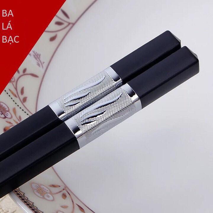 Bộ 10 Đôi Đũa Khảm Vàng Khảm Bạc Phong Cách Nhật Bản, Có Hộp đựng 2248 KHO SỈ GIÁ GỐC 88